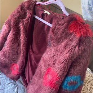 New faux fur coat